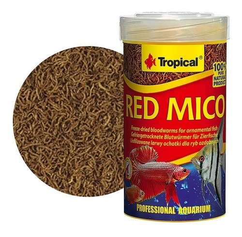 Alimento Larva De Mosquito Liofilizafa Red Mico Tropical
