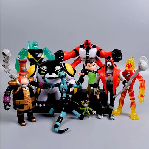 Figuras De Acción Ben10 De Alta Calidad 3-12cm 9pieces Pvc T