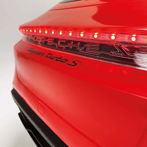 Coche Eléctrico Infantil Porsche Taycan Turbo S 12v Injusa Color Rojo