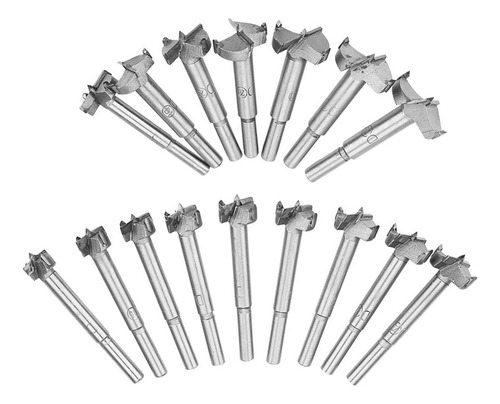 Kit 16 Brocas Fresas Forstner Madeira 15 A 35mm Profissional