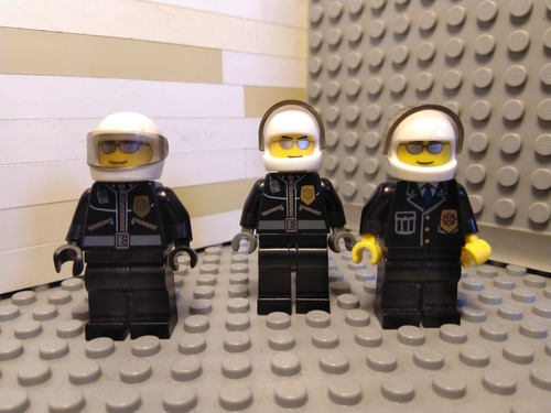 Lego Minifigura Set Policia Motorizado