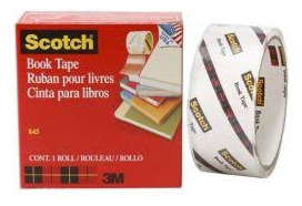 Cinta Book Tape 845 Scotch 38x13.7mts Protección De Libros