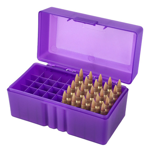 50 Rondas Caja De Munición Con Tapa Para Rifle De 7,62*39 Mm