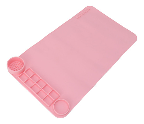 Alfombrilla De Silicona Para Manualidades, Color Rosa, 19.7