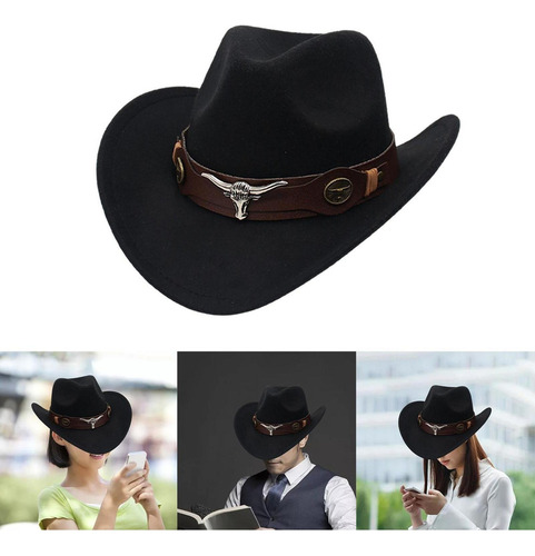 Sombrero De Vaquero Occidental, Accesorio For Fotos De Sol