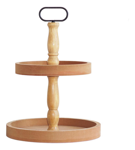 Bandeja Decorativa - Soporte De Dos Niveles Para Bandeja, De