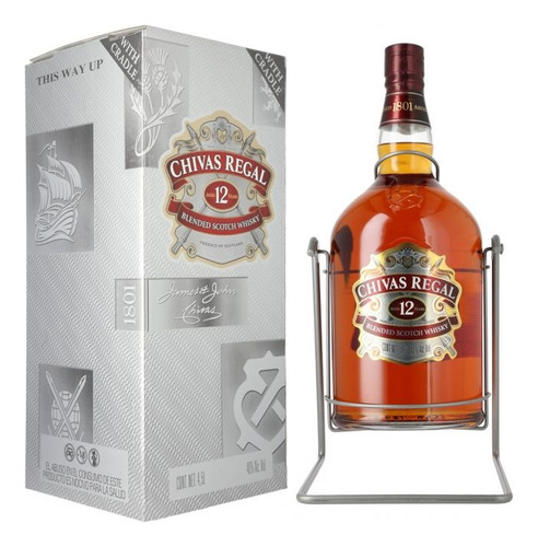 Whisky Chivas Regal De 4.5 Litros Con Volcador.