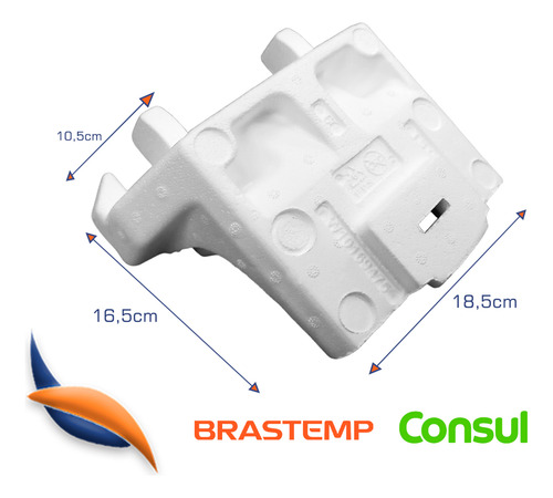Duto de ar refrigerador Brastemp Consul W10169475