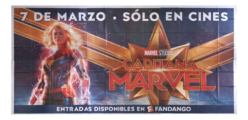 Capitana Marvel - Afiche De Cine Original Avengers  Mcu