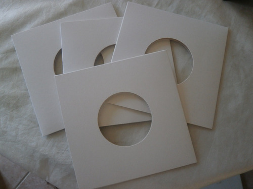 Capa Dura Para Vinil Compacto Papelão Branco - 20 Unid.