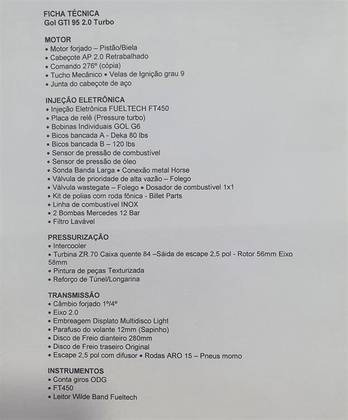 Volkswagen Gol 2.0 Gti 16v Gasolina 2p Manual