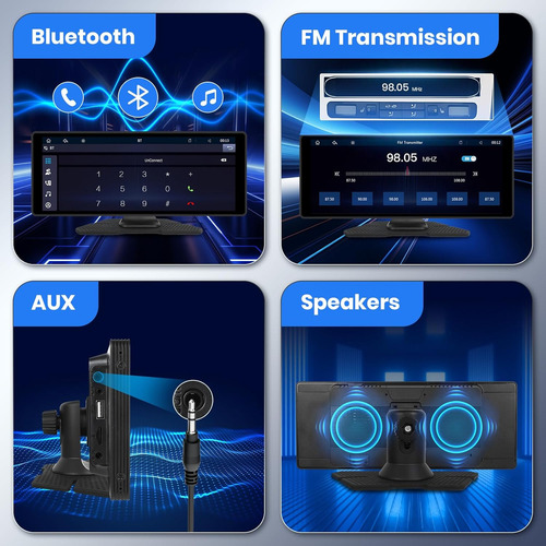 Radio Auto Portable Carplay Android Camara 10.26