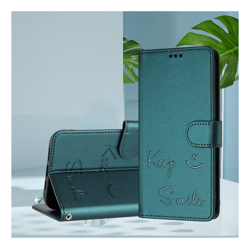 Funda De Piel Con Forma De Cara Sonriente Para Oppo A60 4g/a60 5g Con Función Atril, Cierre Magnético, Bloqueo Rfid