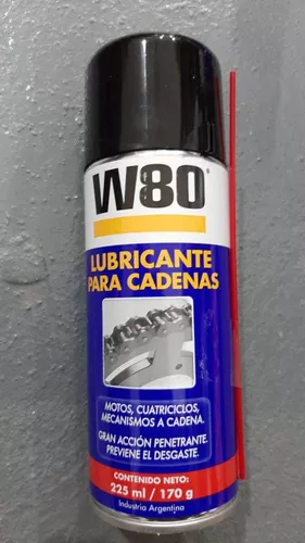 W80 Lubricante Cadena Moto Cuatri Bici 225 Ml Aerosol Jasper