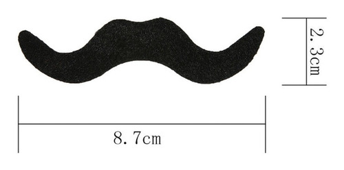 Kit 12 Bigodes Fake Estilo Nerd Balada Hitler Chales Chaplin