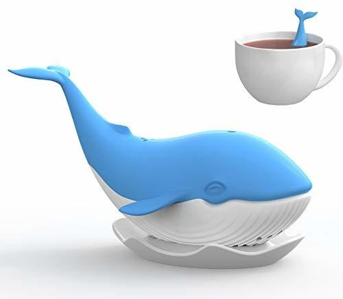 Kakeah Cute Whale Animal Silicone Tea Filters Infusor D...