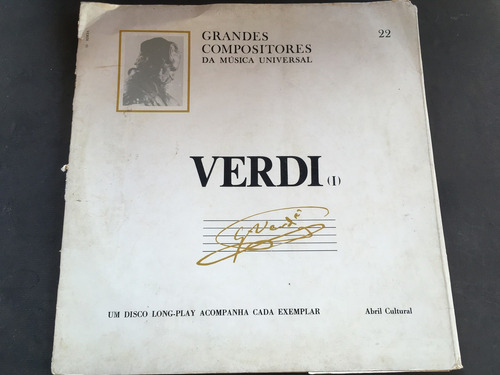 Lp Verdi Grandes Compositores Da Musica Universal