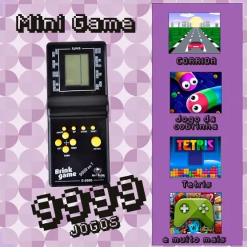 Mini Game Retrô Portátil Brick Game 9999 In 1