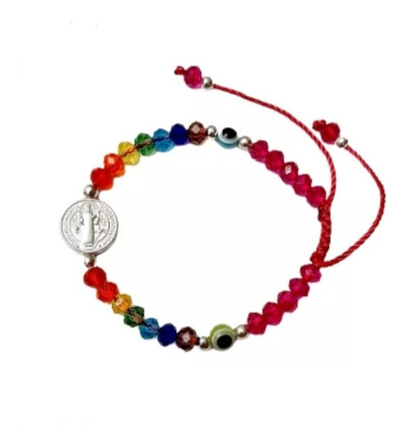 Pulsera San Benito 7 Chakras - Regula Energia Y Proteccion A