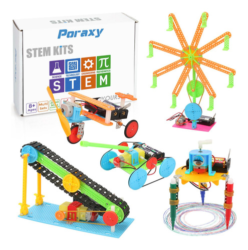 Poraxy Juego De 5 Kits De Ciencia Stem Para Niños De 8 A 12