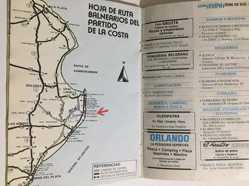 Antigua Guía Turística Y Comercial Sinapsis Febrero 1987 (Usado)