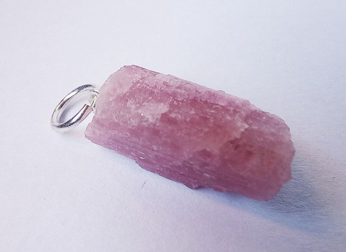 Turmalina Rosa Atrae Alegria Relajacion Paz Dije Plata A360