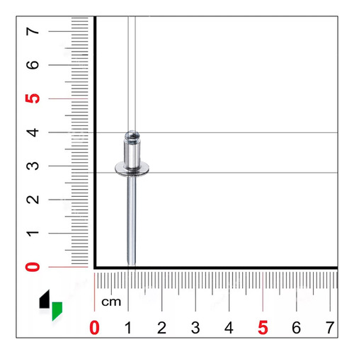 Remache Pop Standard Cabeza Alomada Para Aluminio 3,5x8mm Skyhard Caja Por 1000 Unidades