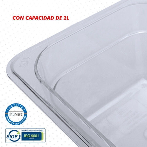 Inserto 1/6 Acrílico Transparente Tyt