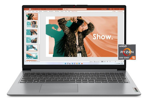 Laptop 15.6 Fhd Amd Ryzen 5 5500u 8gb Ram 512gb Ssd Windows Gris