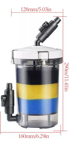 Filtro De Acuario Canister Para Pecera, Filtro Frontal