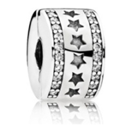 Dije Charm Clip Estrellas Pandora. Plata S925