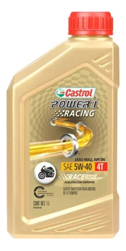 Aceite Castrol Power 1 5w40 4t 100% Sintetico