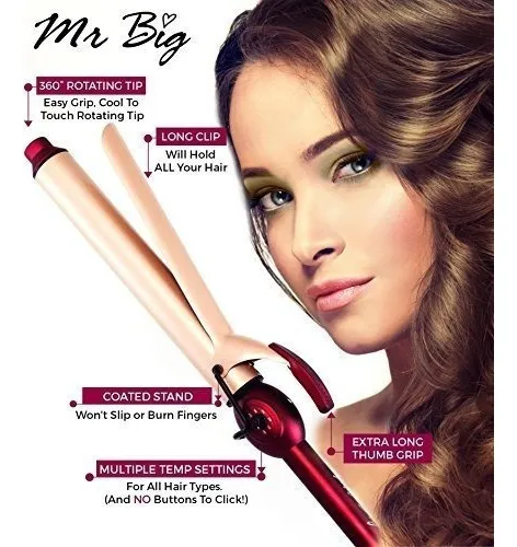 Mr big curling iron extra long ceramic cheap