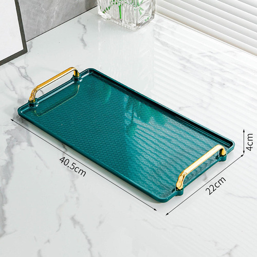Bandeja Para Servir Con Asa, Bandeja Rectangular Para Verde