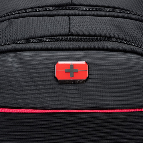 Mochila Rodinha Executiva Resistente Trabalho Notebook Cor Preto Desenho Do Tecido Liso