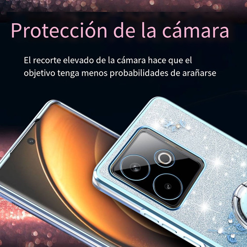 Funda Con Diseño De Flores Brillantes Para Huawei Nova 7i/8i/9/9 Pro/7 Pro/8 Se Con Soporte, A Prueba De Golpes