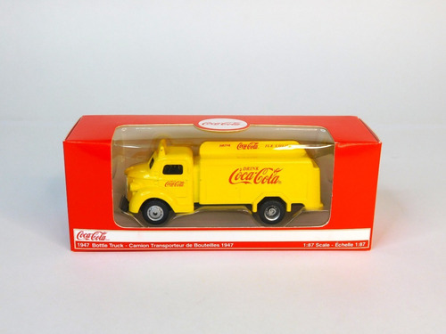 Vehiculo De Colección Coca - Cola 1947 Bottle Truck Amarillo