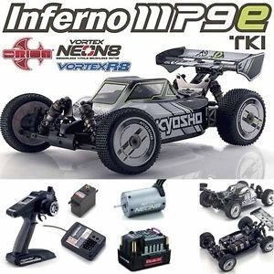 Automodelo Kyosho Inferno Mp9e Tki 1/8 4wd Rádio 2.4 Digital