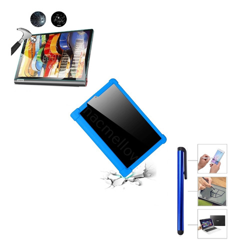 Funda + Mica + Lápiz Lenovo Yoga Smart Tab 10.1 Yt-x705f