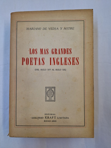 Mas Grandes Poetas Ingleses, Los  - De Vedia Y Mitre, Marian