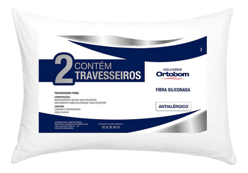 Travesseiro Ortobom Antialérgico Twee - Confortável