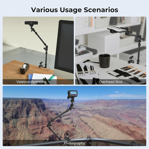 Smallrig 22 Magic Arm W Clamp, Overhead Phone Mount, Fle...