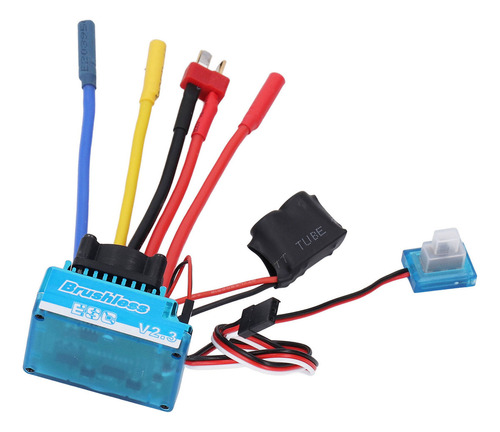 * Esc Sin Escobillas De 60 A For Modelo 1/10 Rc De Coche O