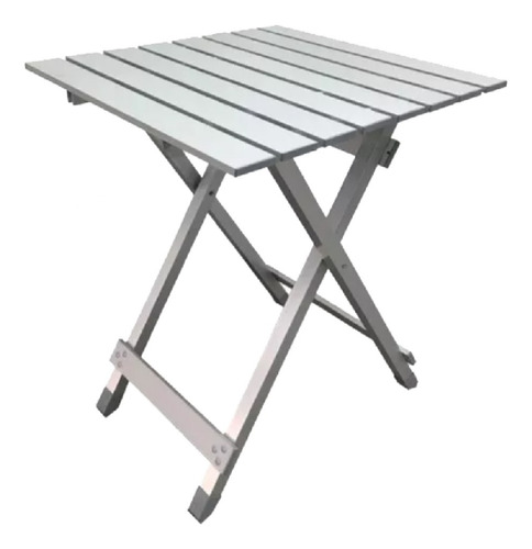 Mesa Waterdog Aluminio Plegable Ta 564 70x70 Color Plateado