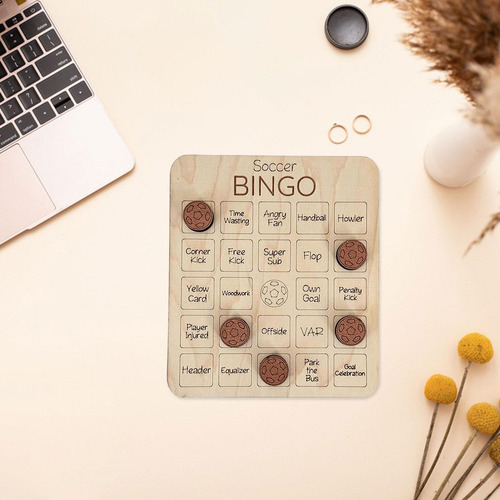 Juego De Bingo De Madera, Juego De Madera FĂștbol Americano