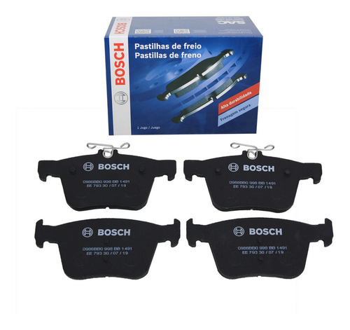 Pastilha De Freio Traseiro Audi A3 2.0 2015 2016 2017 Bosch