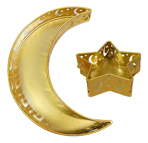Islámico Eid Mesa Ramadan Comida Bandeja De Dorada