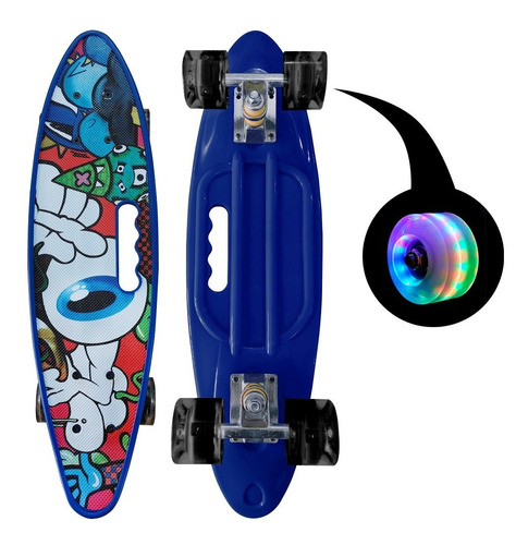 LHUA Skateboard Penny Poliuretano - Azul