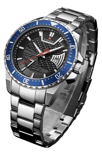 Reloj Para Hombre Naviforce Pulso Acero Hora Analoga + Envio