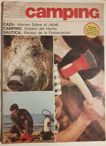 Revista Camping N° 3 Octubre 1969 Caza Pesca Armas Nautica 